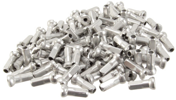 Load image into Gallery viewer, Sapim Alloy Polyax Nipple, 14g/12mm, Silver, 100/Count
