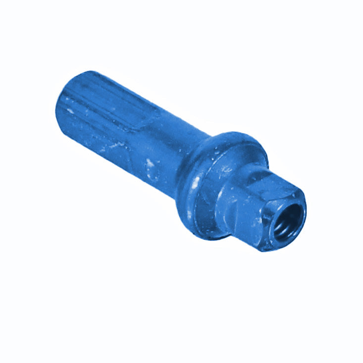 Sapim Double Square SL Alloy Nipple - 14g Blue Aluminum, Secure