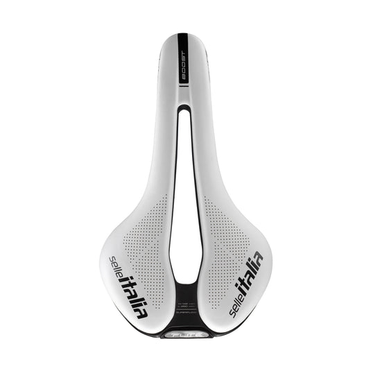 Selle Italia Flite Boost SF CRB, L3, Carbon, FibraTek, White LTD