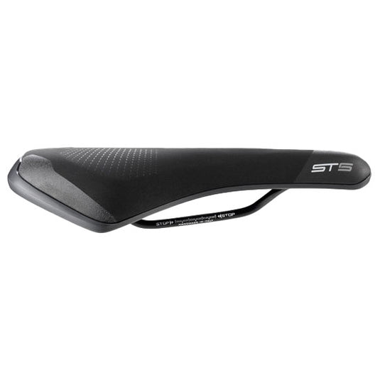 Selle Italia ST 5 Flow Saddle - Black 155mm Width Chromoly Rails Unisex