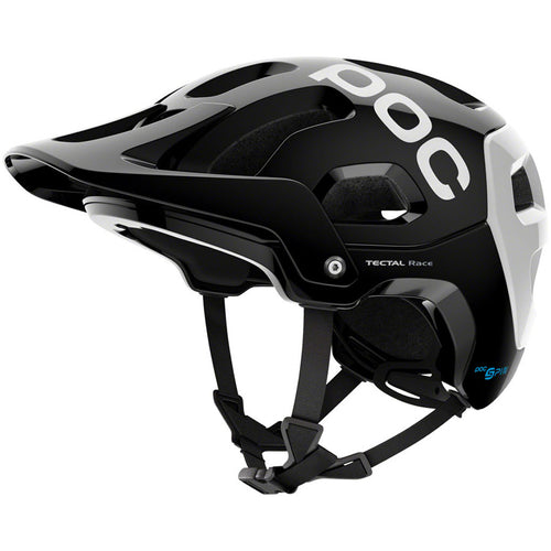 POC-Tectal-Race-SPIN-Helmet-Medium-Large-(55-58cm)-Half-Face--Visor--Adjustable-Fitting--Goggle-Clip-White_HE0333