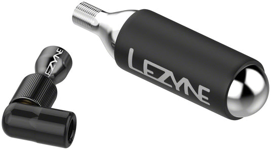 Lezyne Trigger Drive CO2 Inflator, Threaded, Presta, Schrader, Black, 1x16g