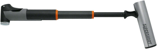 SKS Supershort Mini Pump - 87psi, Gray/Black Alloy barrel