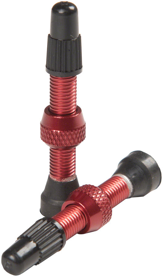 Load image into Gallery viewer, Stan&#39;s NoTubes Alloy Valve Stems - 35mm, Pair, Red
