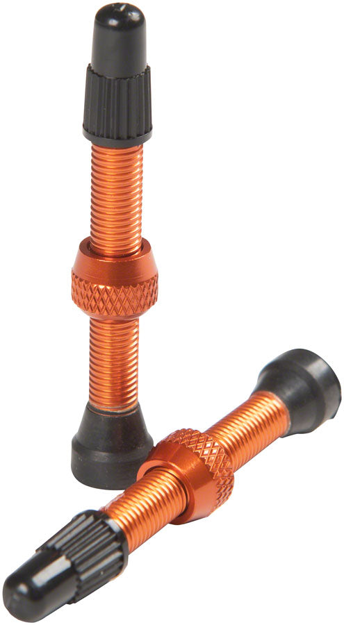Load image into Gallery viewer, Stan's Alloy Valve Stems - 44mm, Pair, Orange
