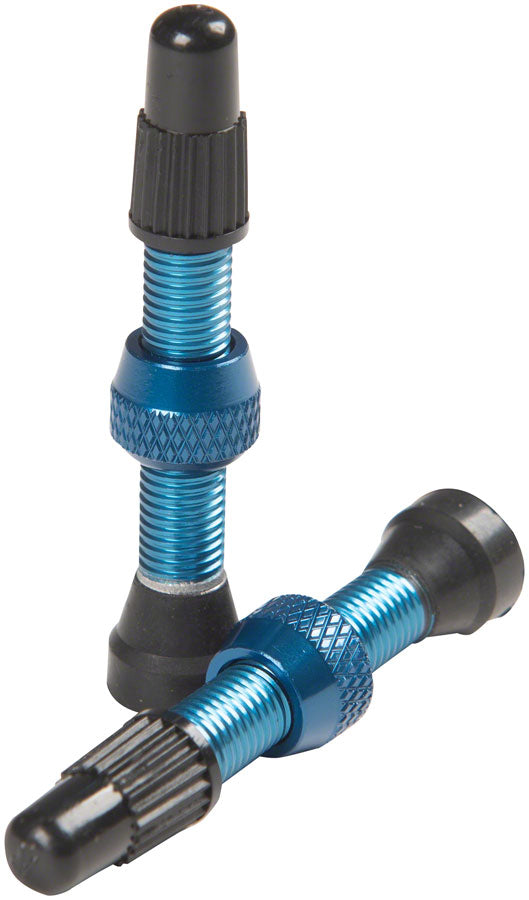 Load image into Gallery viewer, Stan&#39;s NoTubes Alloy Valve Stems - 35mm, Pair, Blue
