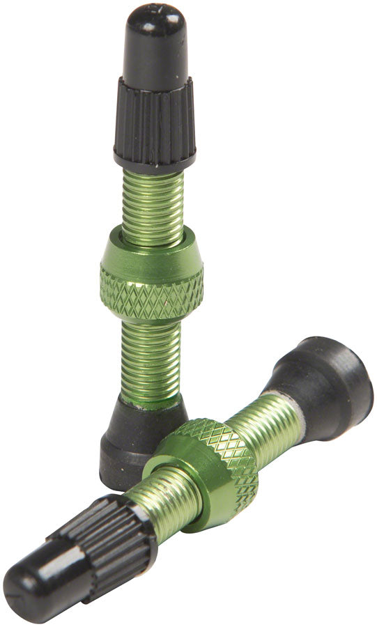 Load image into Gallery viewer, Stan&#39;s NoTubes Alloy Valve Stems - 35mm, Pair, Green
