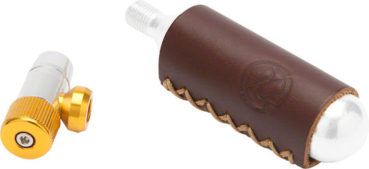 Small Co2 Inflatable Device Portland Design Works Tiny Object CO2 Inflator with Leather Sleeve for ...