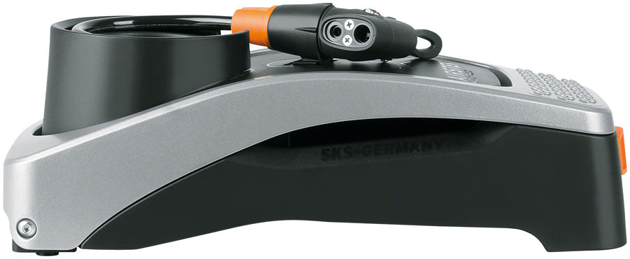 SKS Airstep Foot Pump Easy to read pressure gauge, 102psi max Compact
