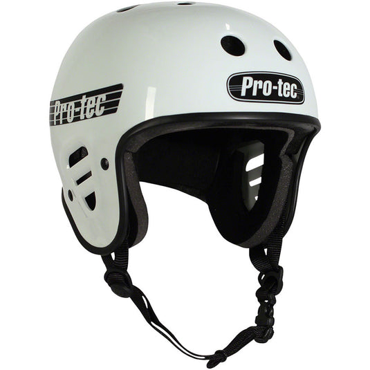 Pro-tec-Full-Cut-Helmet-Small-(54-56cm)-Half-Face--Adjustable-Fitting--Soft-Tubular-Webbing--Multi-Impact-Two-Stage-Premium-Liner-White_HE1045