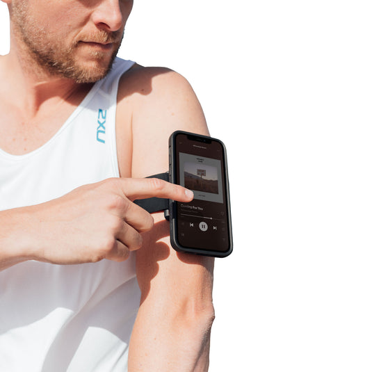 Quad Lock Armband, Black/Blue