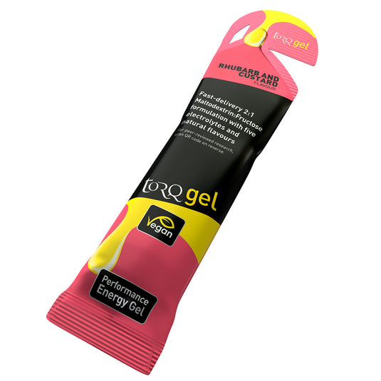 Torq Energy Gel, Rhubarb And Custard, 15/Count