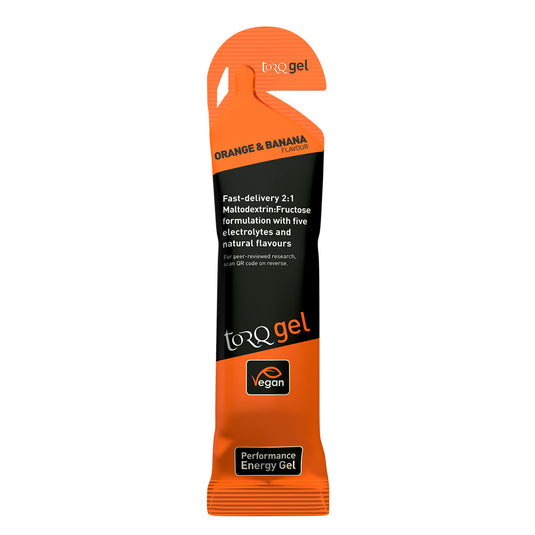 Torq Energy Gel, Orange And Banana, 15/Count