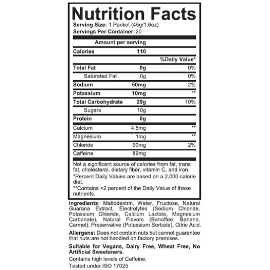 Torq Energy Gel, Banoffee, 15/Count