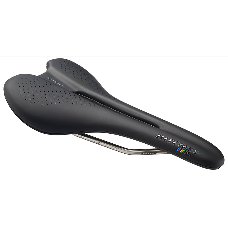 Load image into Gallery viewer, Ritchey Skyline WCS Saddle, Stainless Rail, 145mm Width, Black
