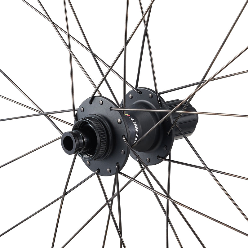 Load image into Gallery viewer, Ritchey WCS Zeta GX Wheelset - 650b, 12 x 100mm, 12 x 142mm, Center-Lock, HG 11 Road, Black
