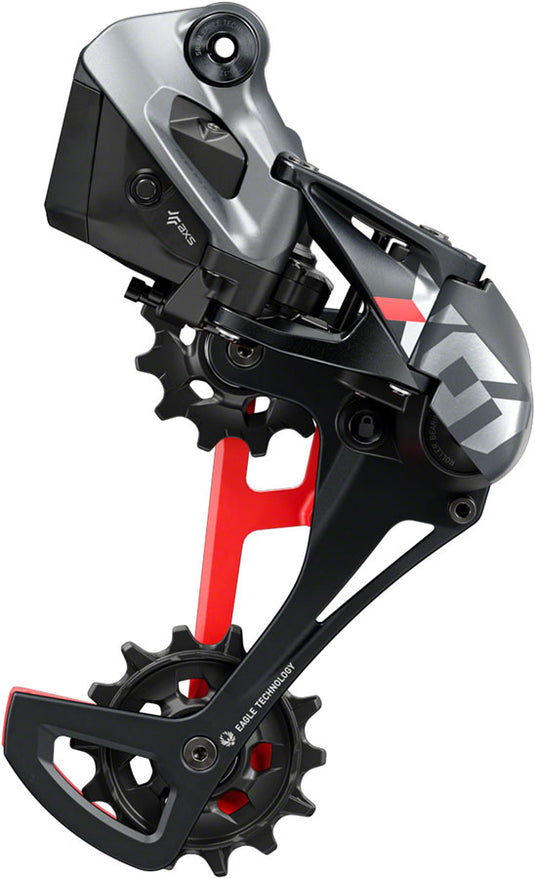 SRAM X01 Eagle AXS Rear Derailleur - 12-Speed, Long Cage, 52t Max, Battery Sold Separate, Black/Red