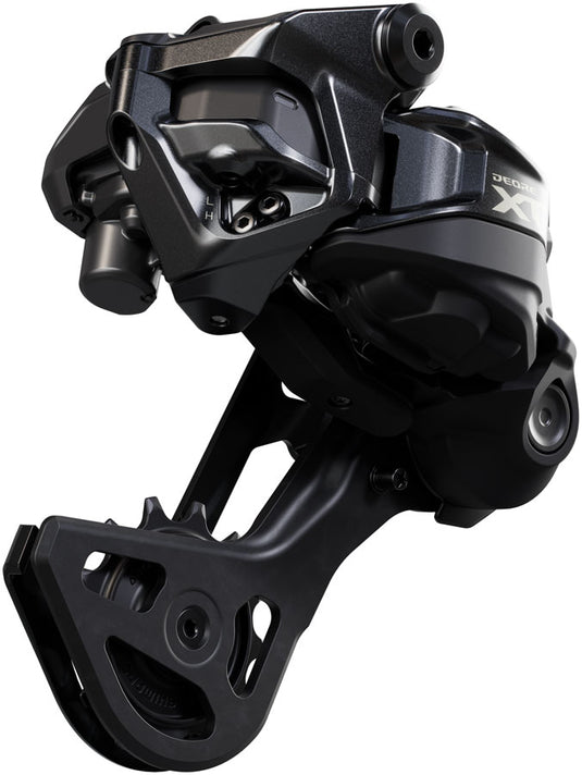 Shimano Deore XT RD-M8250-GS Di2 Wireless Rear Derailleur - 12-Speed, Medium Cage, Shadow ES, Black/Gray