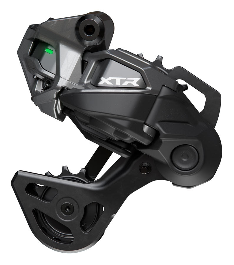 Load image into Gallery viewer, Shimano XTR RD-M9250-GS Di2 Wireless Rear Derailleur - 12-Speed, Medium Cage, Shadow ES, Black/Gray
