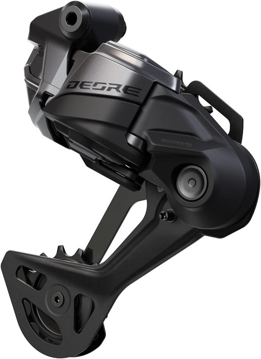 Shimano Deore RD-M6250-SGS Di2 Wireless Rear Derailleur - 12-Speed, Long Cage, Shadow ES, Black/Gray