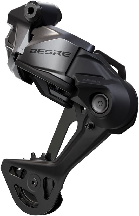 Shimano Deore RD-M6260-12 Di2 Rear Derailleur - 12-Speed, Long Cage, Shadow ES, Wired Power, For E-Bike Only, Black/Gray