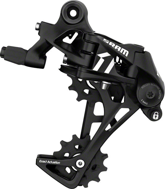 SRAM 11-Speed Bicycle Parts Bundle: PG-1130 11-42t Cassette + Apex Long Cage Rear Derailleur for MTB & Off-Road Performance