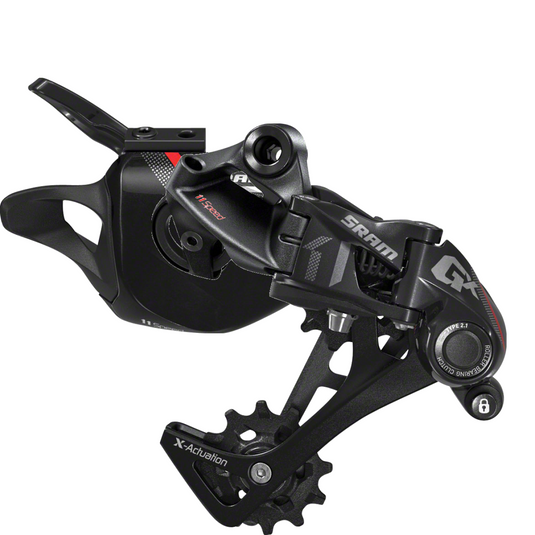 SRAM GX 11-Speed Rear Derailleur & Trigger Shifter Bundle Red, Long Cage, Clutch, Precision Performance for Mountain & Gravel Cycling