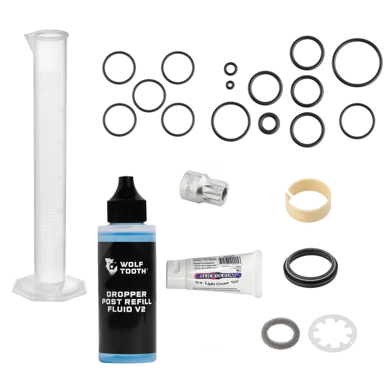 Load image into Gallery viewer, Wolf Tooth Resolve Dropper Post Service Kits Single Full Service Kit rev2 30.9 / 31.6
