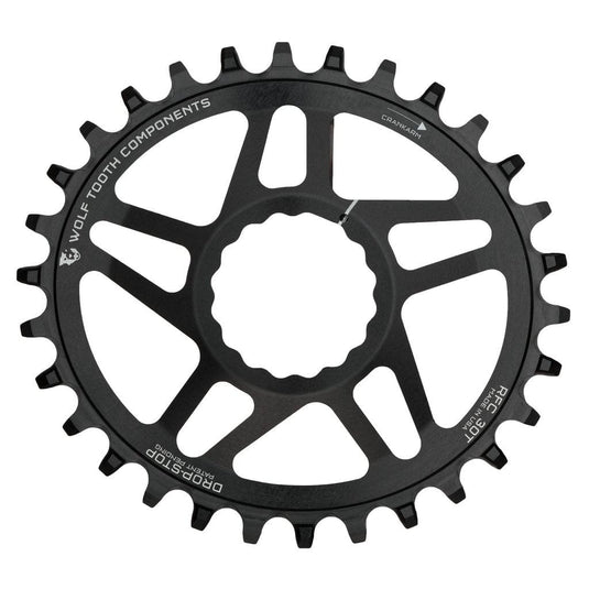 Wolf Tooth 28T Elliptical Direct Mount Chainring for RaceFace/Easton CINCH - Boost Offset, 10% Ovality, Drop-Stop B Technology, 7075-T6 Aluminum, for 9-12-Speed Drivetrains, Improved Traction & Chain Retention