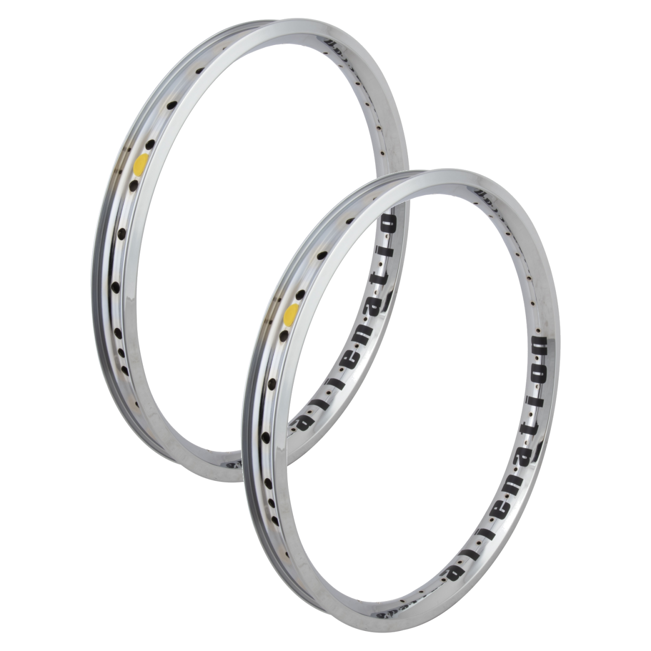 Alienation Vandal 20in Chrome BMX Rims - Lightweight, Tubeless-Ready ...