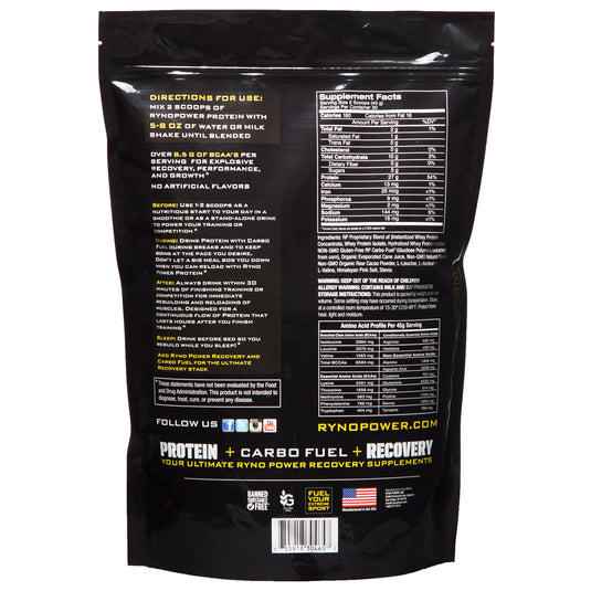 Ryno Power Protein Powder, 2lbs - Chocolate