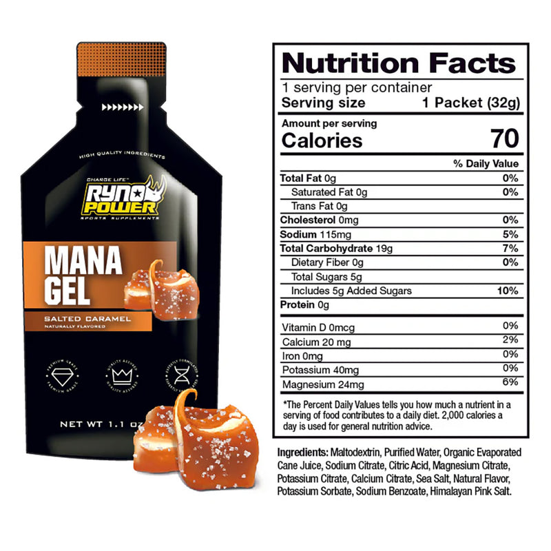Load image into Gallery viewer, Ryno Power Mana Performance Gel Caddy, Salted Caramel
