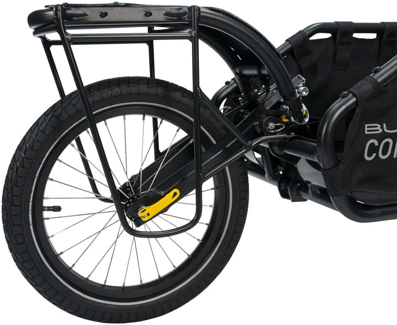 Load image into Gallery viewer, Burley Coho Pannier Trailer Rack Black Attach Panniers to the Fender Of Coho XC
