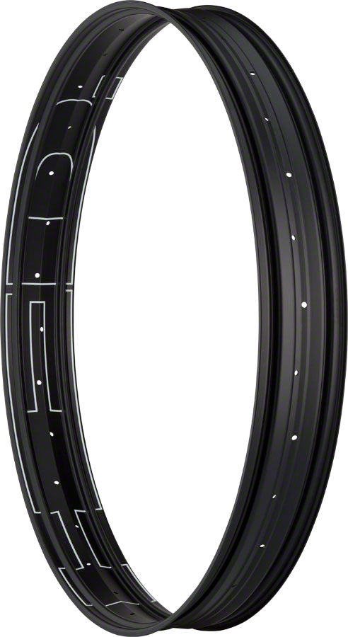 Pack of 2 HED B.A.D Big Aluminum Deal Rim - 26" Fat, Disc, Black, 32H, Clincher
