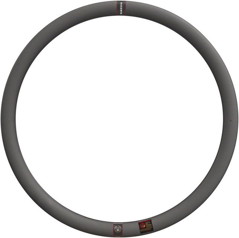 Load image into Gallery viewer, Reserve Wheels Reserve 40 Rim - 700c, Disc, Carbon, 24H
