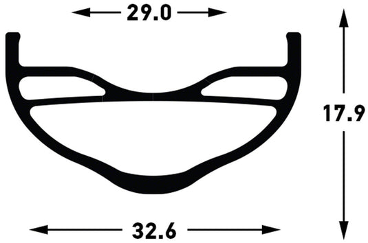 Stans No Tubes Flow EX3 Rim 29'', Holes: 32, Black