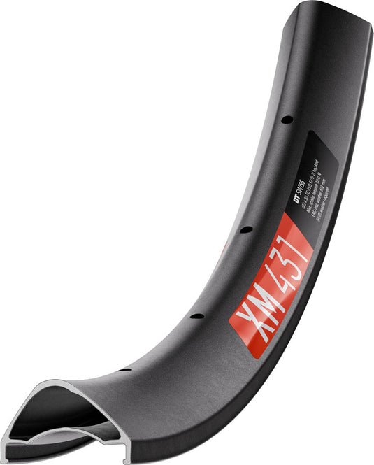 DT Swiss XM 431 Tubeless Ready 29" Disc Rim, 28h, Black
