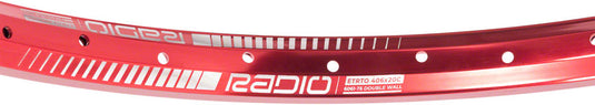 Pack of 2 Radio Raceline Clipper Expert Rim - 20", Red, 28H, Tubeless