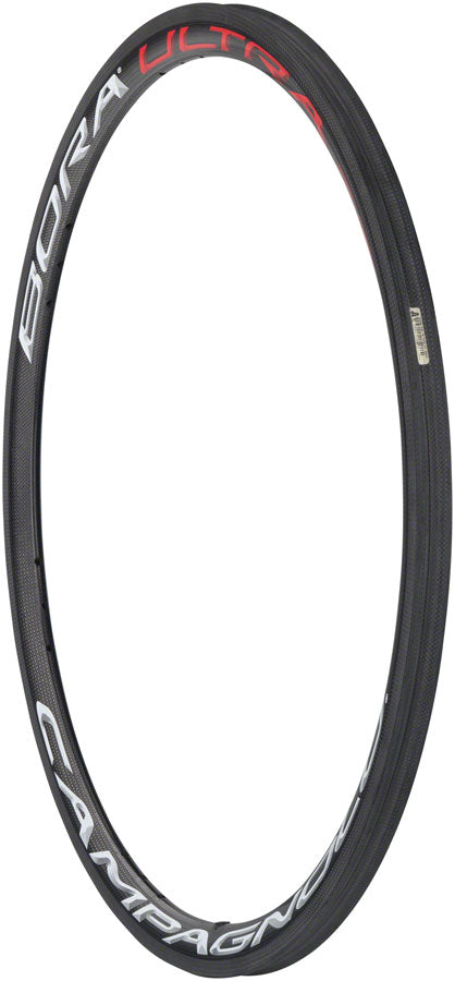 Campagnolo Bora Ultra 35 Carbon Tubular Disc Rear Wheelset - 700c, Black, 21H, High-Performance Racing Rim