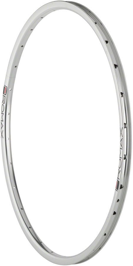 Load image into Gallery viewer, Pack of 2 Promax RMV Rim - 20", 28H, Clincher, Silver, Front
