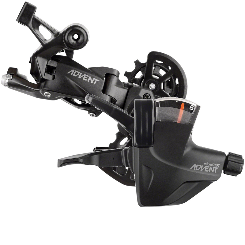 Load image into Gallery viewer, microSHIFT ADVENT 9-Speed Bike Derailleur &amp; Trigger Shifter Bundle | Lightweight, Durable Aluminum, Precise Shifting for Mountain &amp; Urban Bikes
