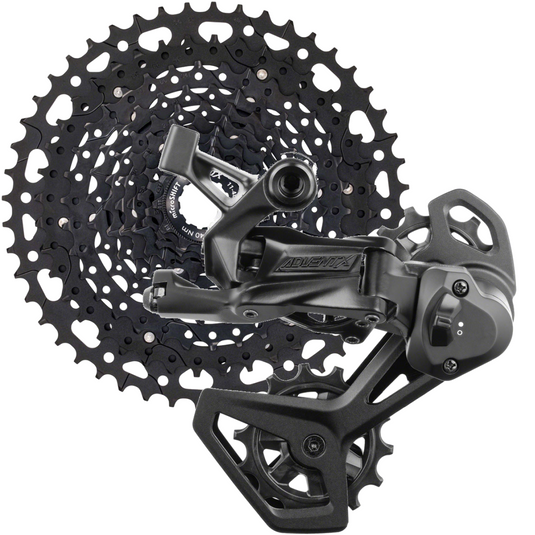 microSHIFT ADVENT X 10-Speed Rear Derailleur & 11-48t Cassette | Lightweight, Durable Aluminum Components for Mountain and Gravel Bikes