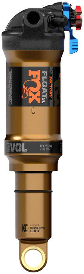 FOX Float SL Factory Rear Shock - Trunnion Metric, 165 x 45 mm, EVOL SV, 3-Position Adj, Black/Kashima Coat