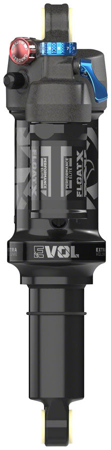 FOX FLOAT X Performance Elite Rear Shock - Metric, 210 x 55 mm, EVOL LV, 2-Position Lever, Black Anodized
