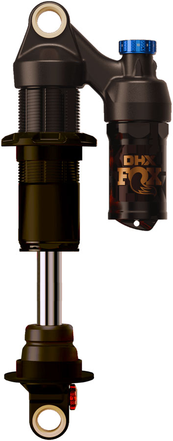 FOX DHX Factory Rear Shock - Metric, 230 x 60 mm, 2-Position Lever, Hard Chromoly Stanchion, Black