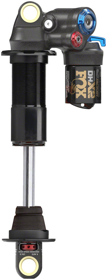 FOX DHX2 Factory Rear Shock - Metric, 230 x 57.5 mm, 2-Position Lever, Hard Chromoly Damper Shaft