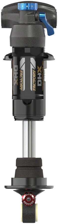 FOX DHX Factory Rear Shock - Trunnion Metric, 185 x 55 mm, 2-Position Lever, Hard Chromoly Damper Shaft