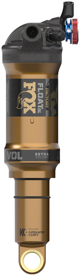 FOX FLOAT SL Factory Rear Shock - Trunnion Metric, 165 x 45 mm, 3-Postion Remote Up, EVOL SV, Kashima Coat