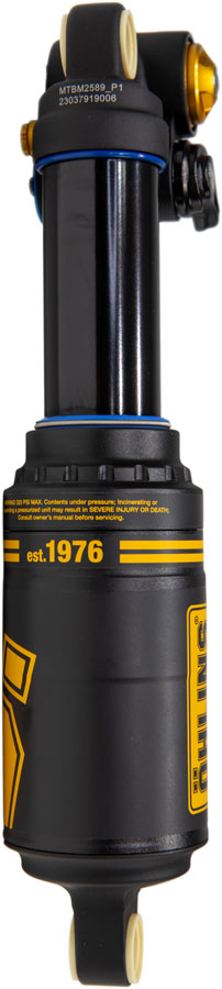 Ohlins TTX2 Air m.2 Rear Shock - Metric, 230mm x 65mm, Twin-Tube Damping Technology, Adjustable Volume Air Spring,