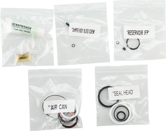 RockShox Rear Shock Service Kit & Maxima Plush Suspension Fluid for Mountain Bike Suspension Maintenance